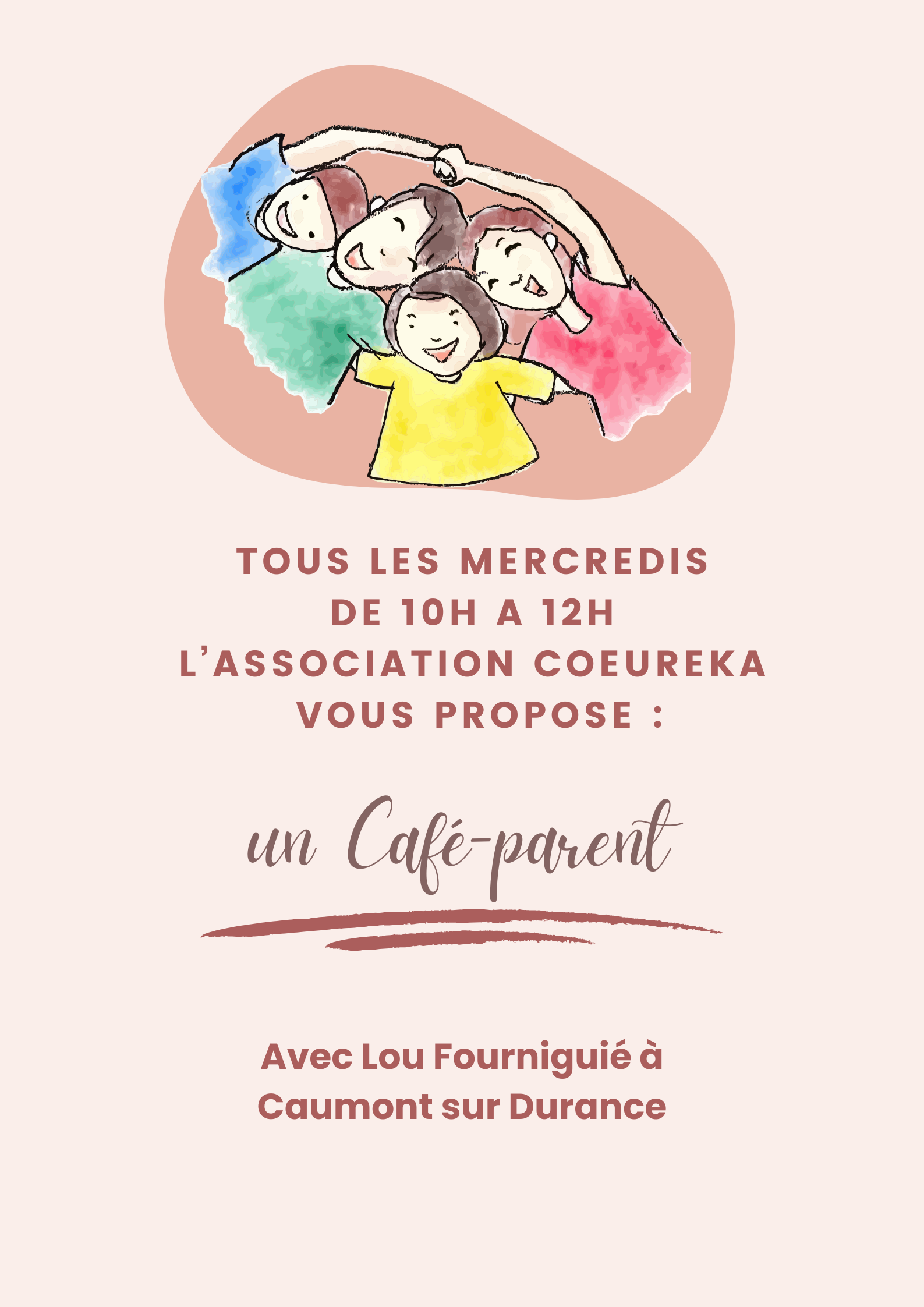 café parent panneau signalétique