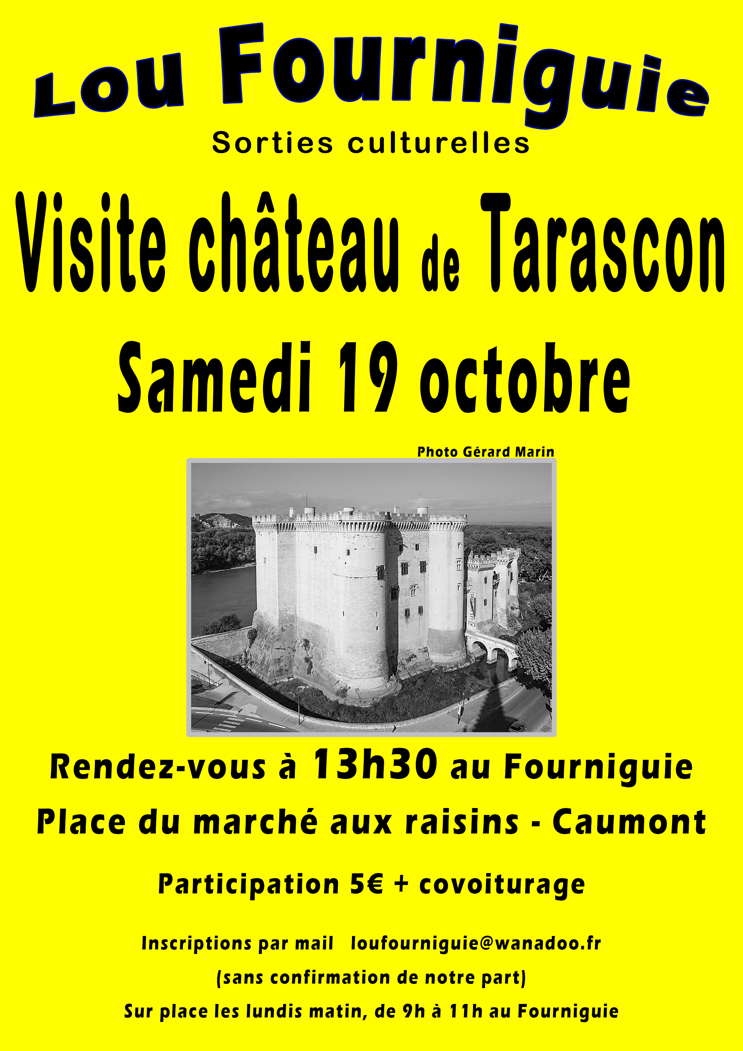 Affiche visite château Tarascon 2480x3500