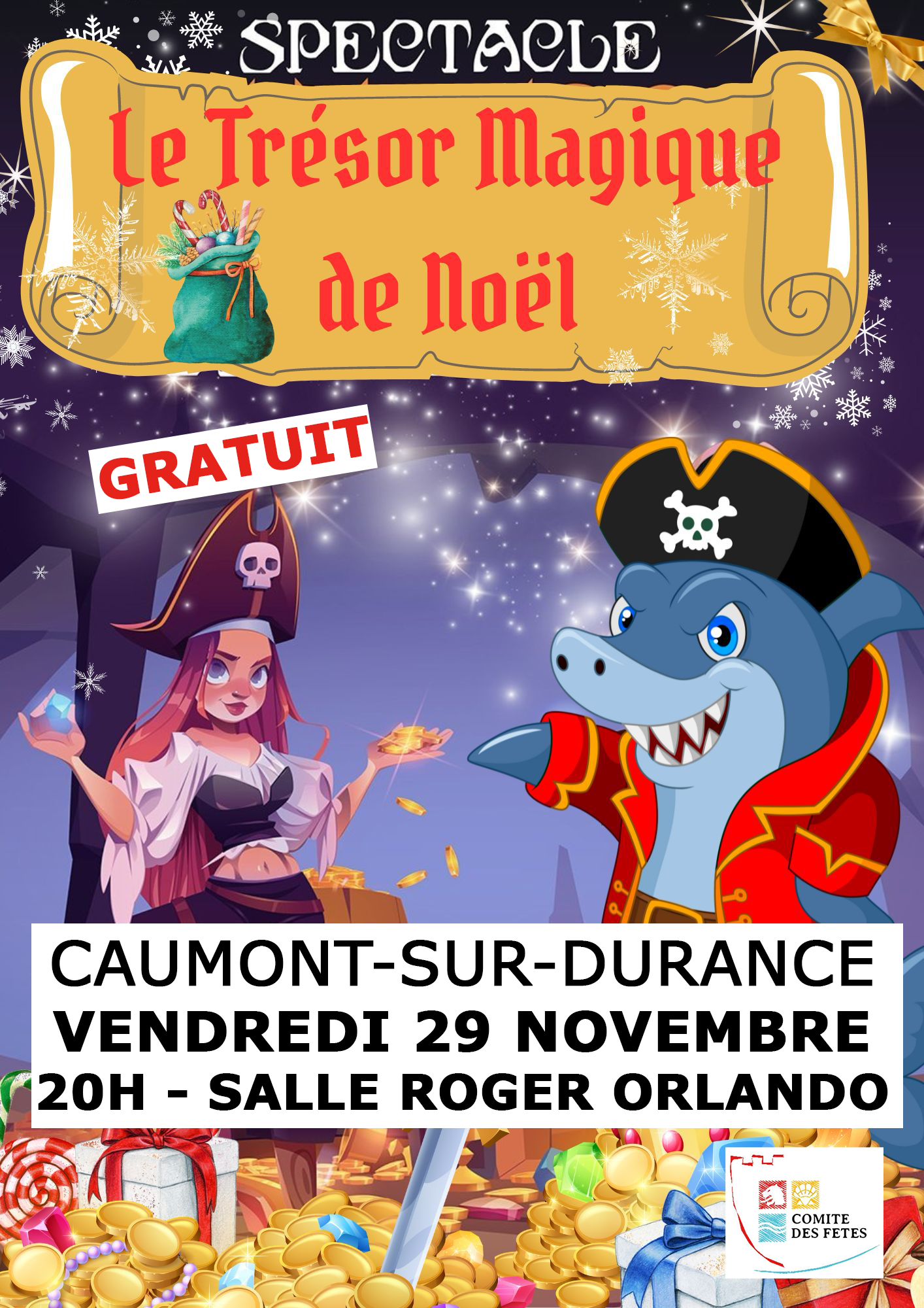 Affiche 28 nov Le Trésor Magique de Noël