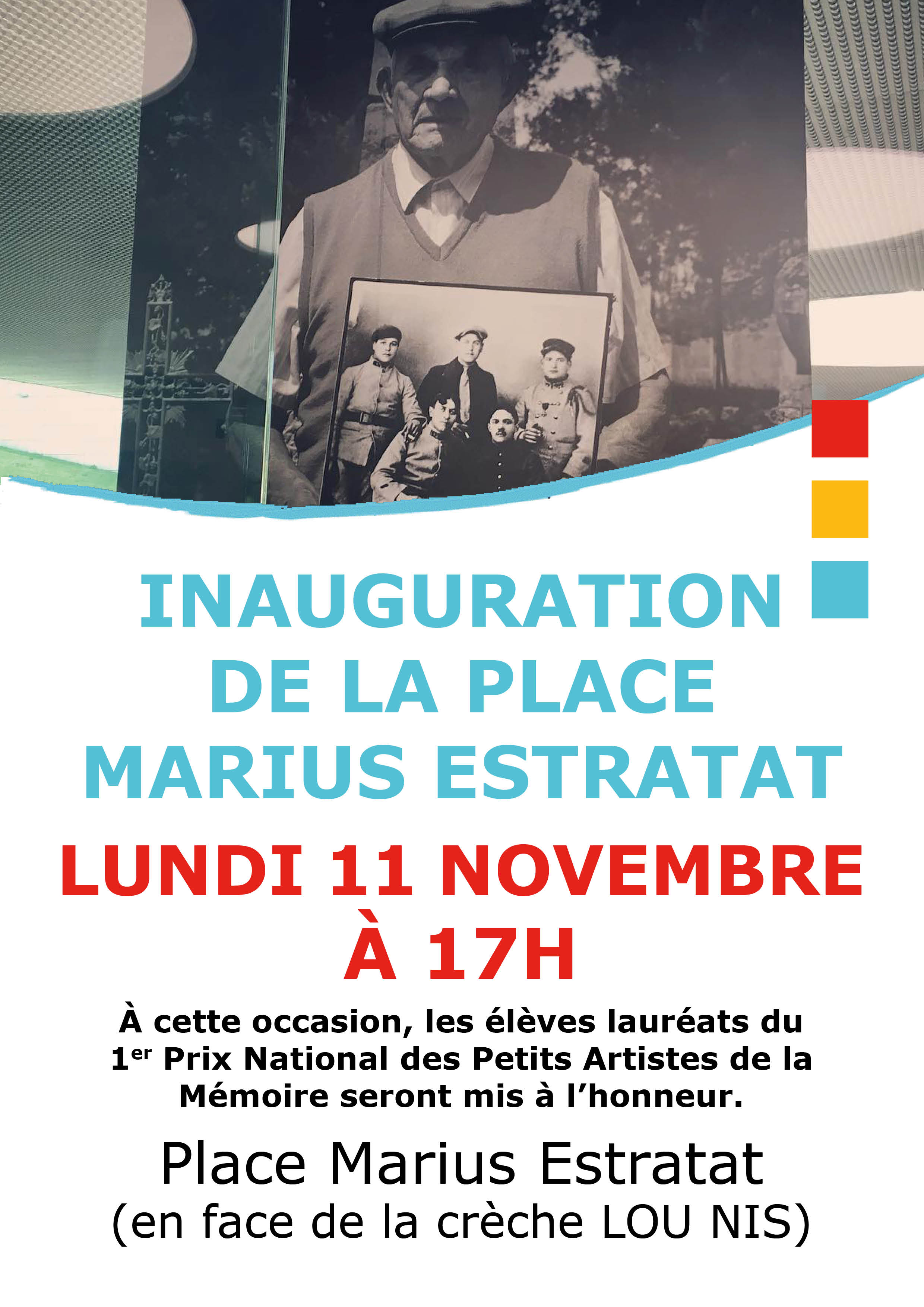 Affiche inauguration Marius Estratat concours