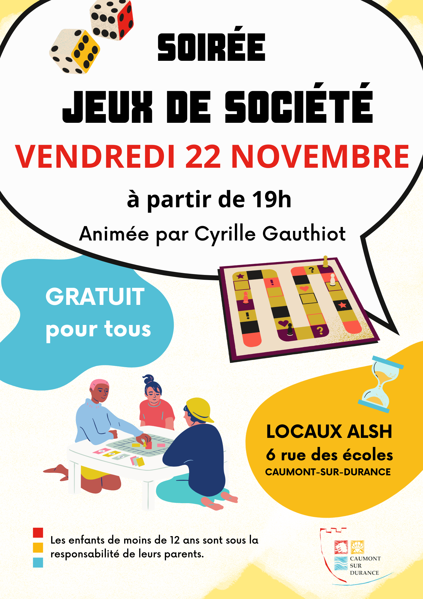 Soirée jeux 22 novembre