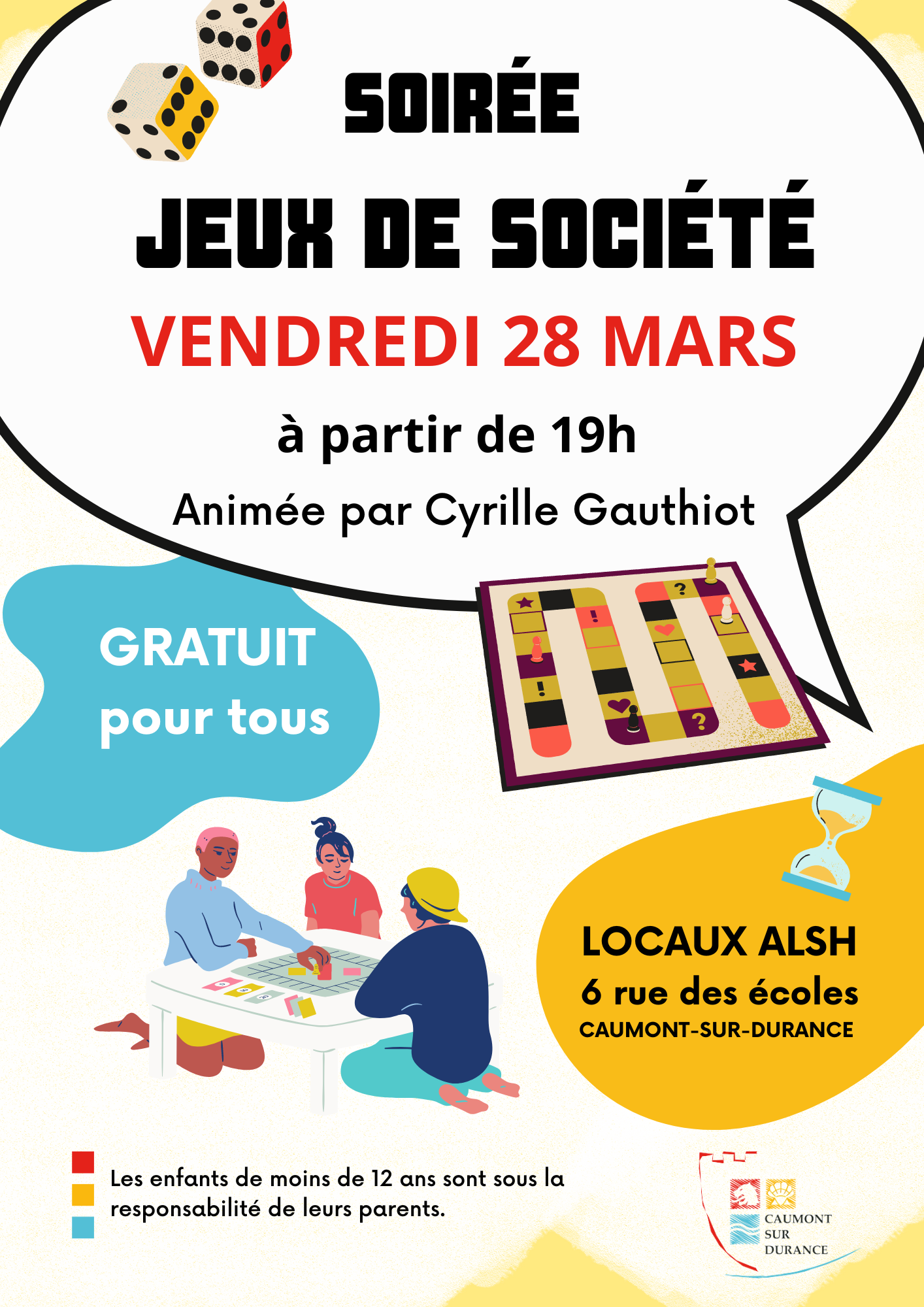 Soirée jeux 28 mars